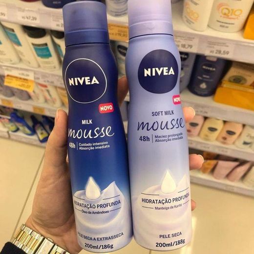 mousse hidratante Nivea ✧*。