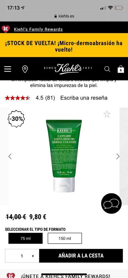 Moda Limpiador cannabis kiehls