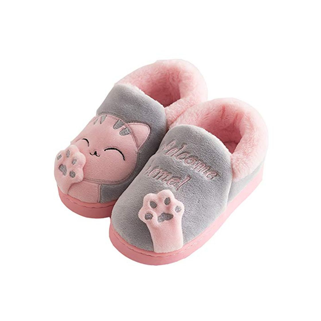 Fashion Niñas Niños Zapatillas Invierno Otoño Slippers Casa Interior Caliente Pantuflas Suave Algodón