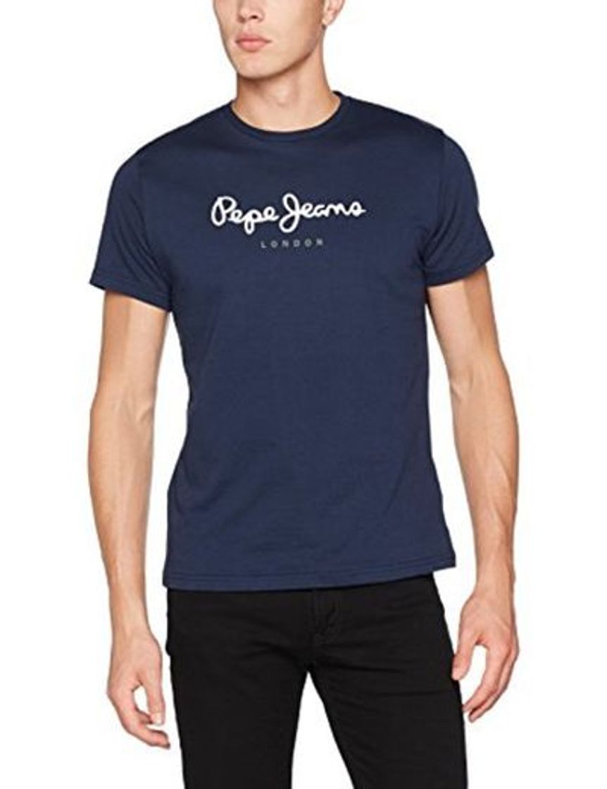 Fashion Pepe Jeans Eggo PM500465 Camiseta, Blanco