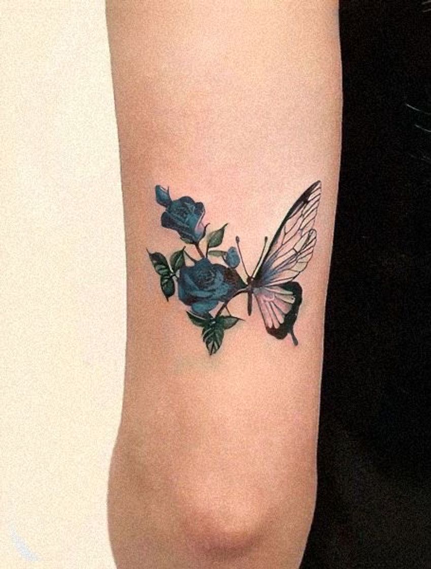 Fashion tattoo de borboleta