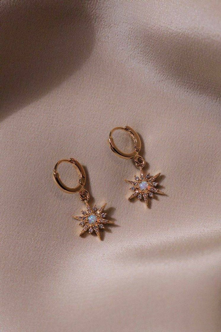 Fashion Stardust Opal Huggie Earrings | Jewelry - Chvker Jewelry