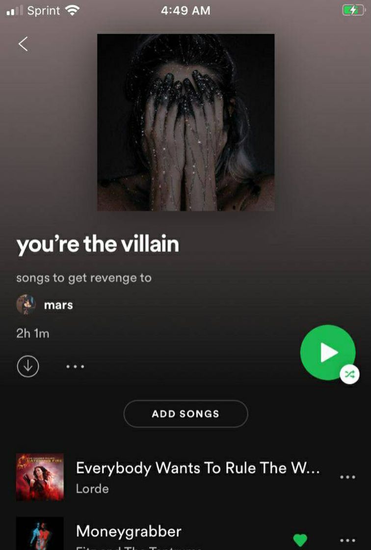 Canción Playlist - You're The Villain