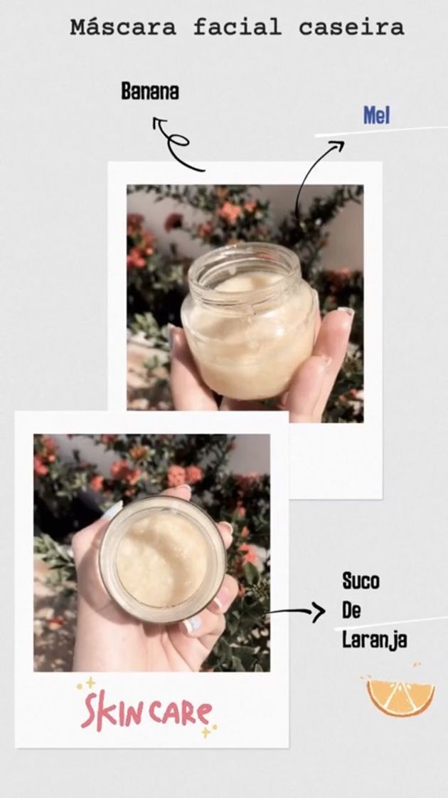 máscara facial caseira 