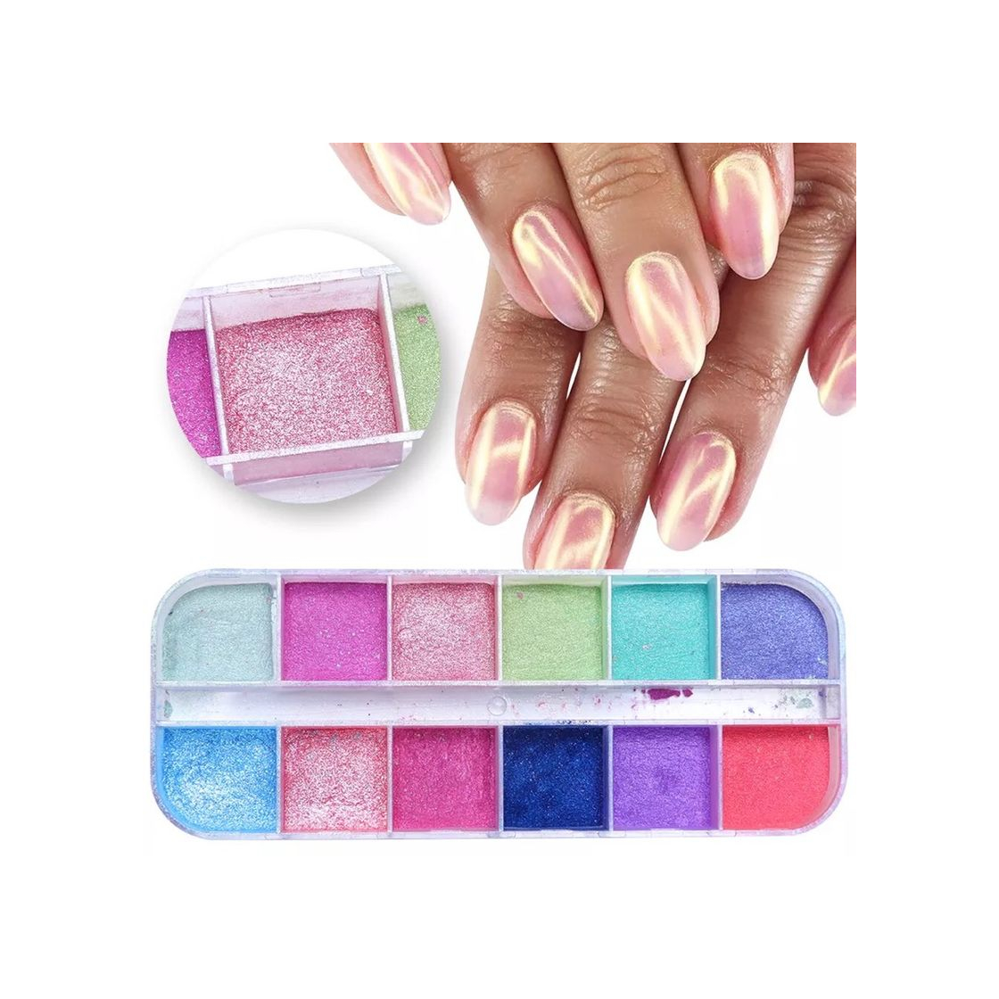 Product Polvos de uñas holograficos