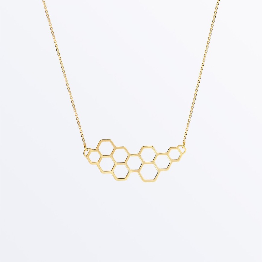 Producto Honeycomb Gold Necklace - Em