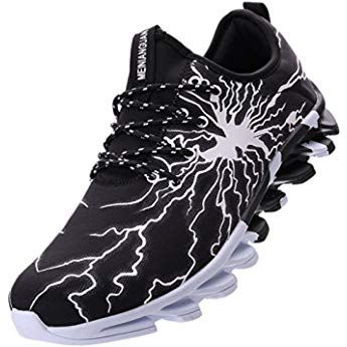 Social BRONAX Zapatos para Correr en Montaña y Asfalto Aire Libre y Deportes Zapatillas de Running Padel para Hombre Blanco Negro 39