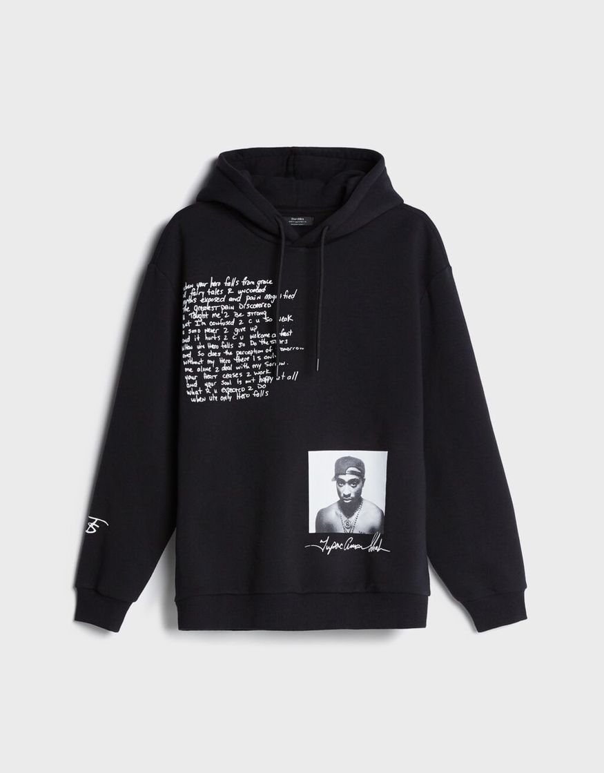 Fashion Sudadera capucha Tupac - Bershka