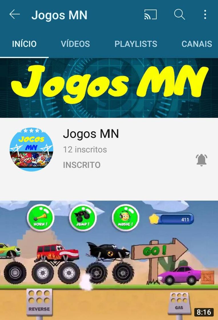 Videojuegos 3- Gameplay do Jogo Monsters trucks para Crianças