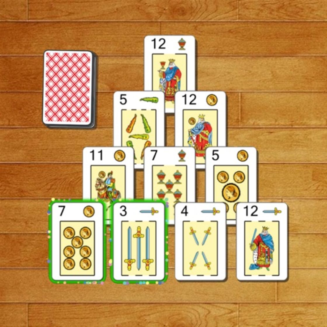 App Solitaire pack (Spanish cards)