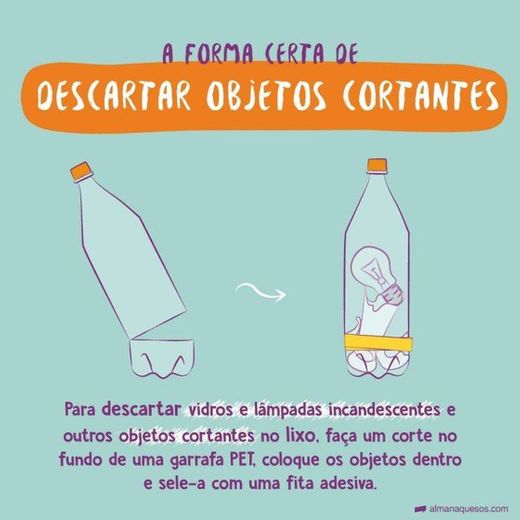 Como descartar objetos cortantes