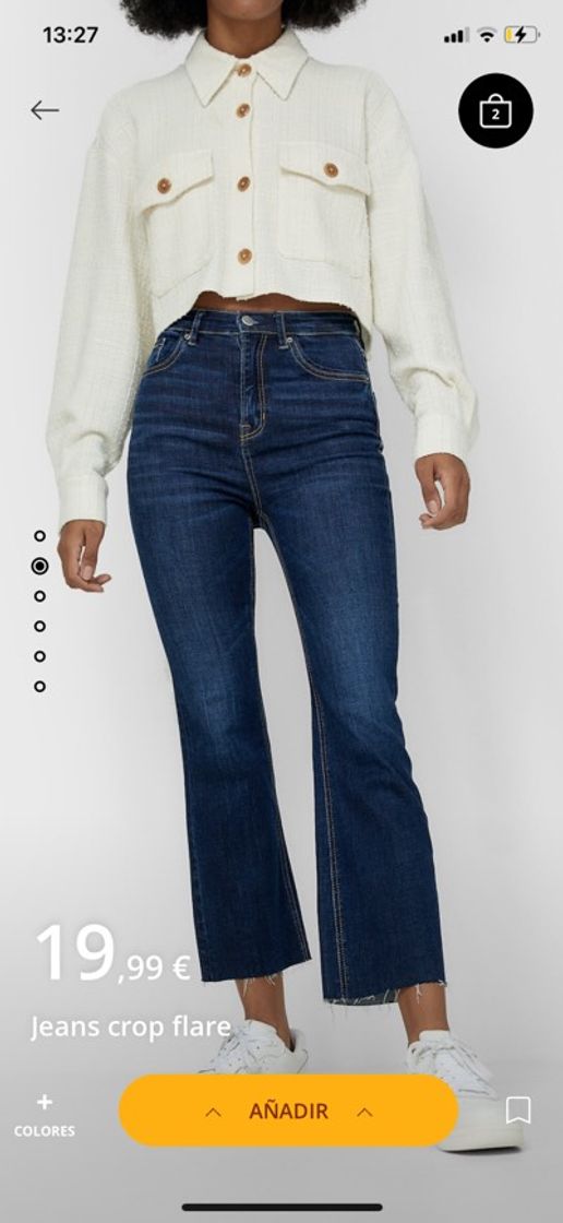 Moda Cropped flared jeans - Women's fashion