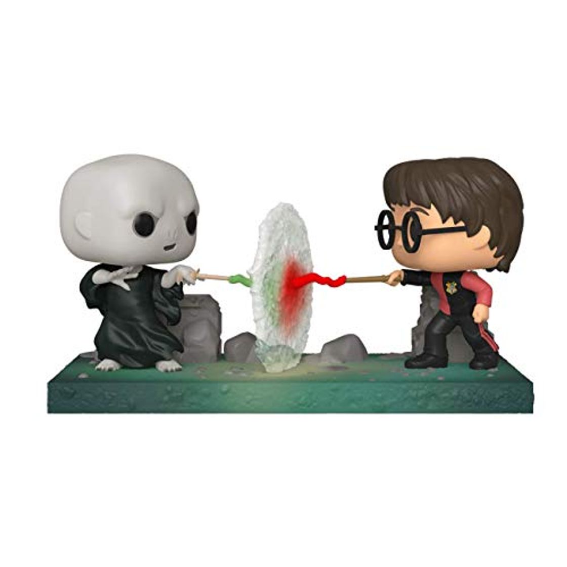Social Funko- Pop Moment Potter-Harry VS Voldemort Figura Coleccionable, Multicolor