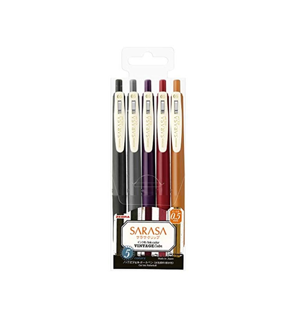 Productos Zebra Sarasa Clip 0.5 Bolígrafo de tinta de gel retráctil, agarre de