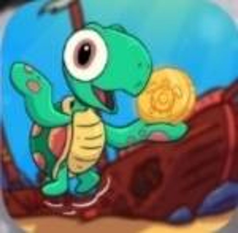 Social A hapyy turtle