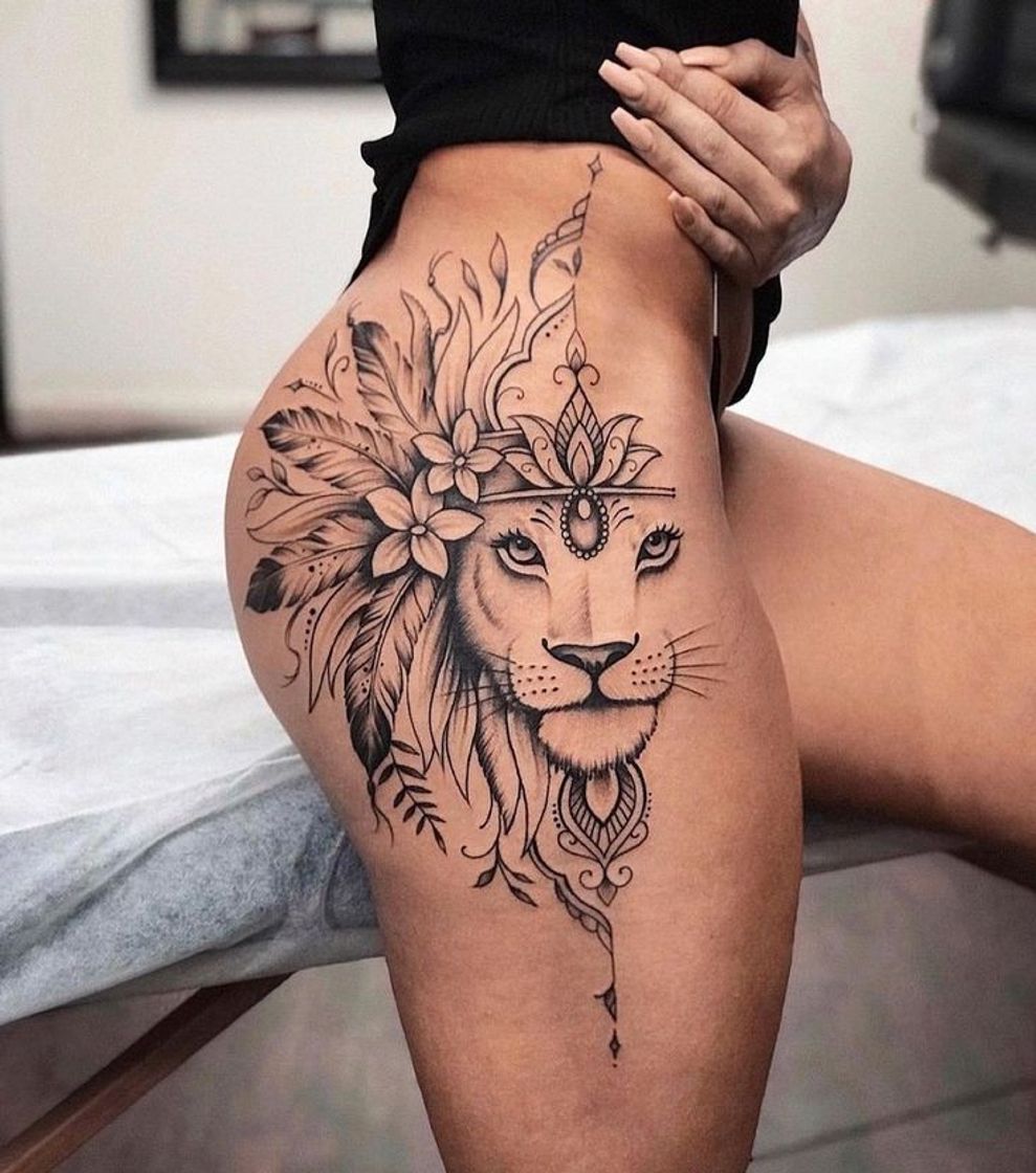 Fashion TATUAGEM DE LEOA 