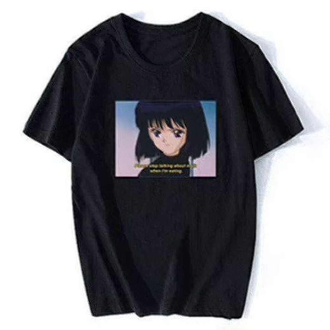 Moda Vaporwave Sailor Moon Funny Quote Japan T-Shirts Streetwear Aesthetic O-Neck Tees Tops