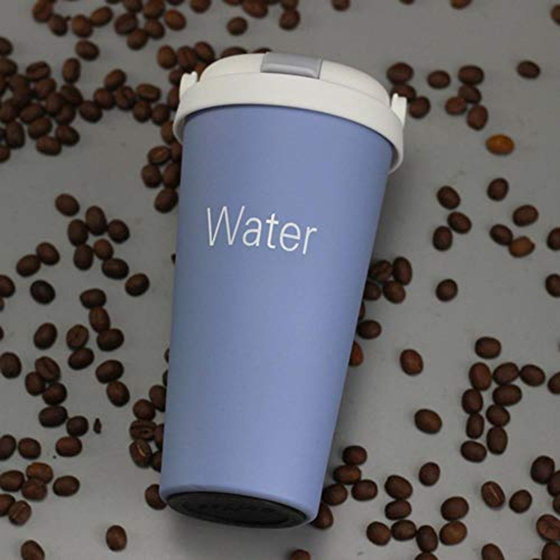 Producto UKKD Termo 500Ml Canecas De Café Xícaras De Chá De Aço Inoxidável Espessamento Grande Viagem Camping Tumbler Com Tampa Canecas Com Isolamento A Vácuo Garrafa Térmica Azul