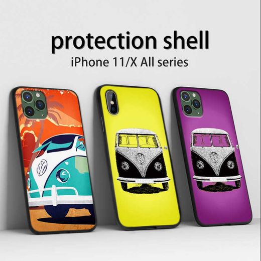 FightLY Funda para iPhone Xs Max XR X 8 7 de silicona