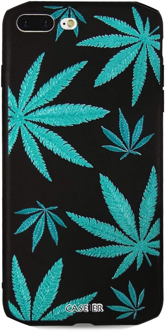 Product Fashion-Lover Fundas originales con estampado de hojas de planta para iPhone X