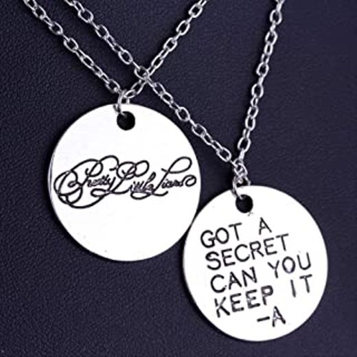 giulyscreations Pulsera de metal de níquel Free Pretty Little Liars PLL Pequeños Bugiarde placa grabada Got A Secret Can You Keep It Sai Mantener Secreto Serie TV Pop Coslpay