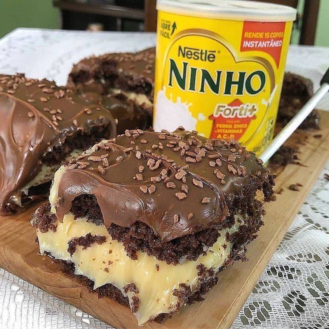 Fashion Bolo de leite ninho e chocolate