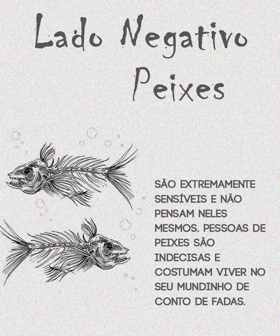 Moda Lado negativo de peixes 