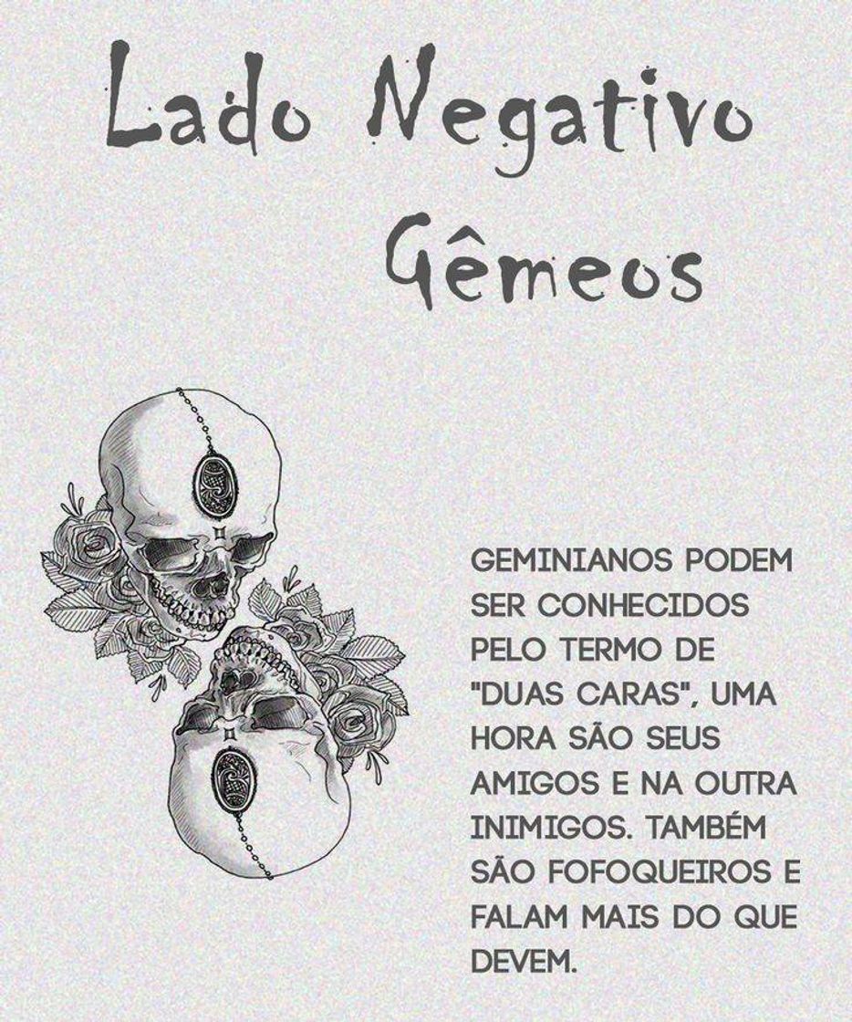 Fashion Lado negativo de gêmeos 