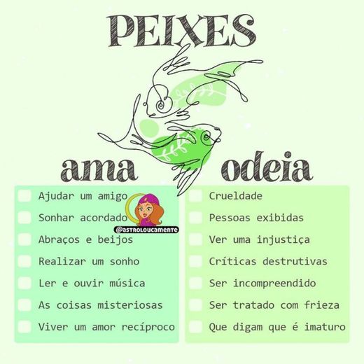 Peixes ama e odeia 