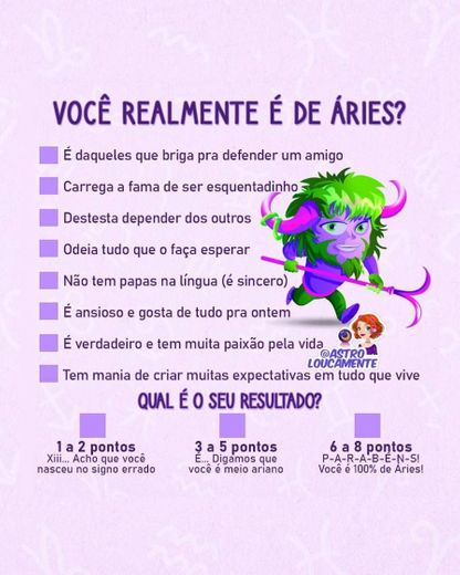 Você realmente é de Áries?