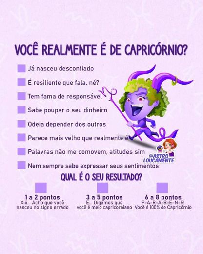 Você realmente é de Capricórnio?