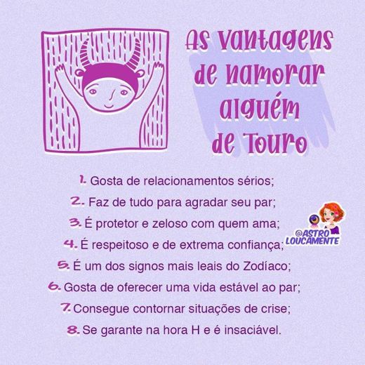 As vantagens de ♉