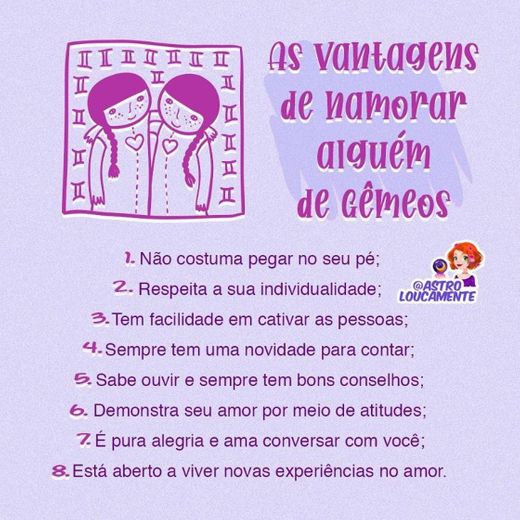 As vantagens de ♊