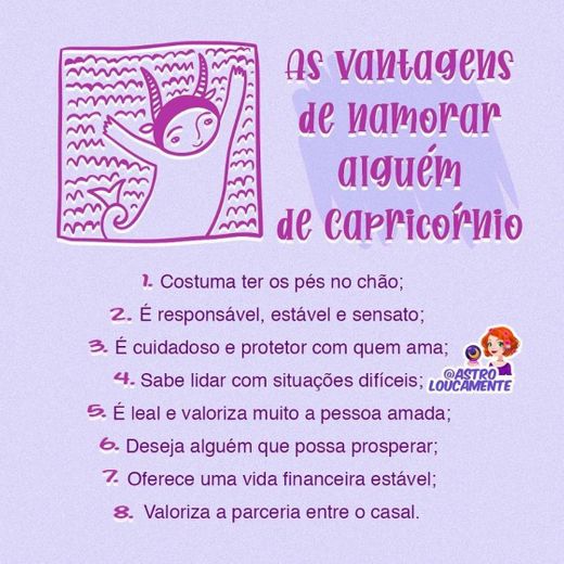 As vantagens de ♑