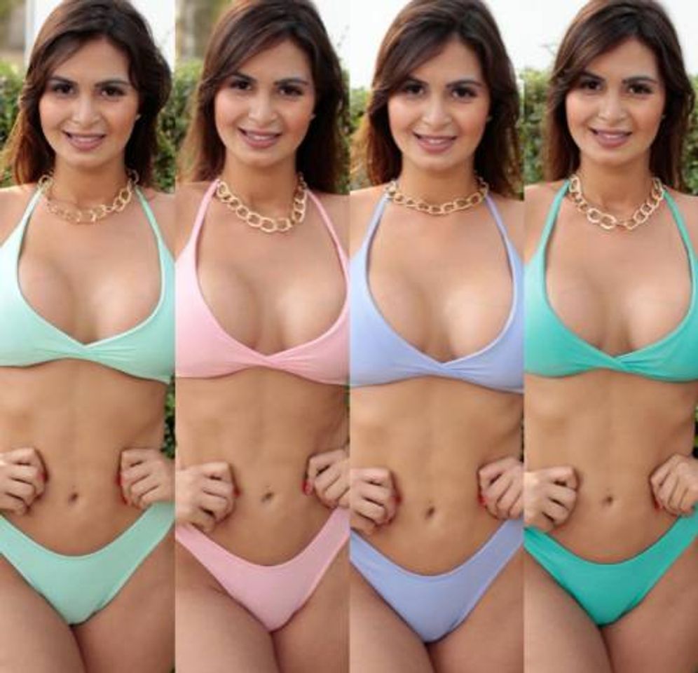 Product Bikini lindo em cores neon