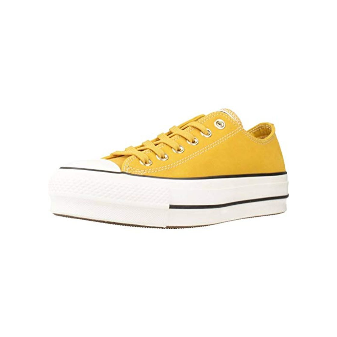 Moda Converse - Zapatillas Chuck Taylor All Star Lift - Material nobuck Amarillo