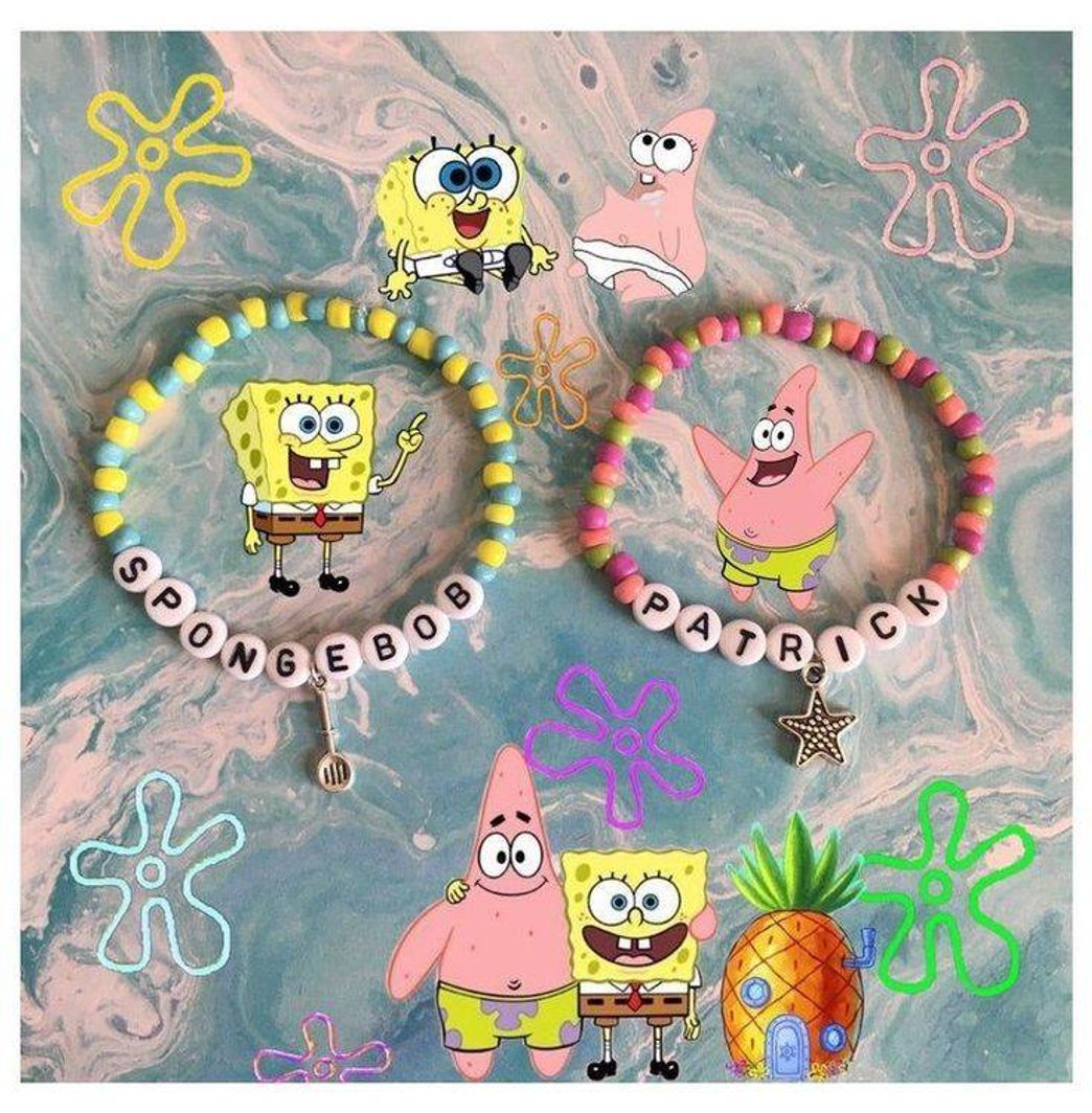 Moda Pulseira Bob esponja 