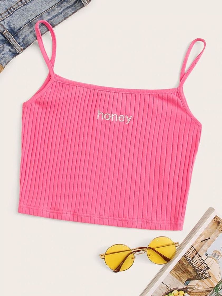 Moda Cropped honey rosa💗