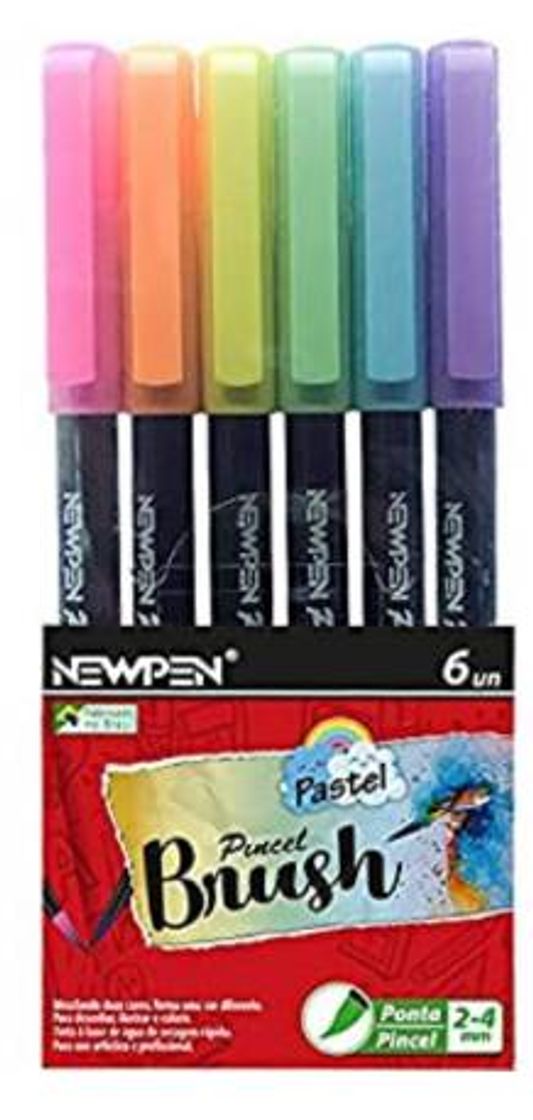 Social Caneta pincel tons pastéis