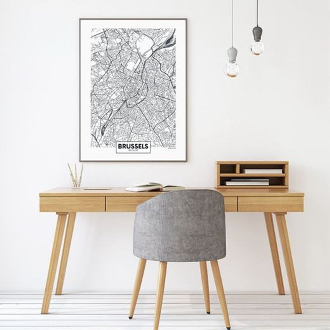 Products Europe Countries City Madrid Milan Prague Map Posters and Prints