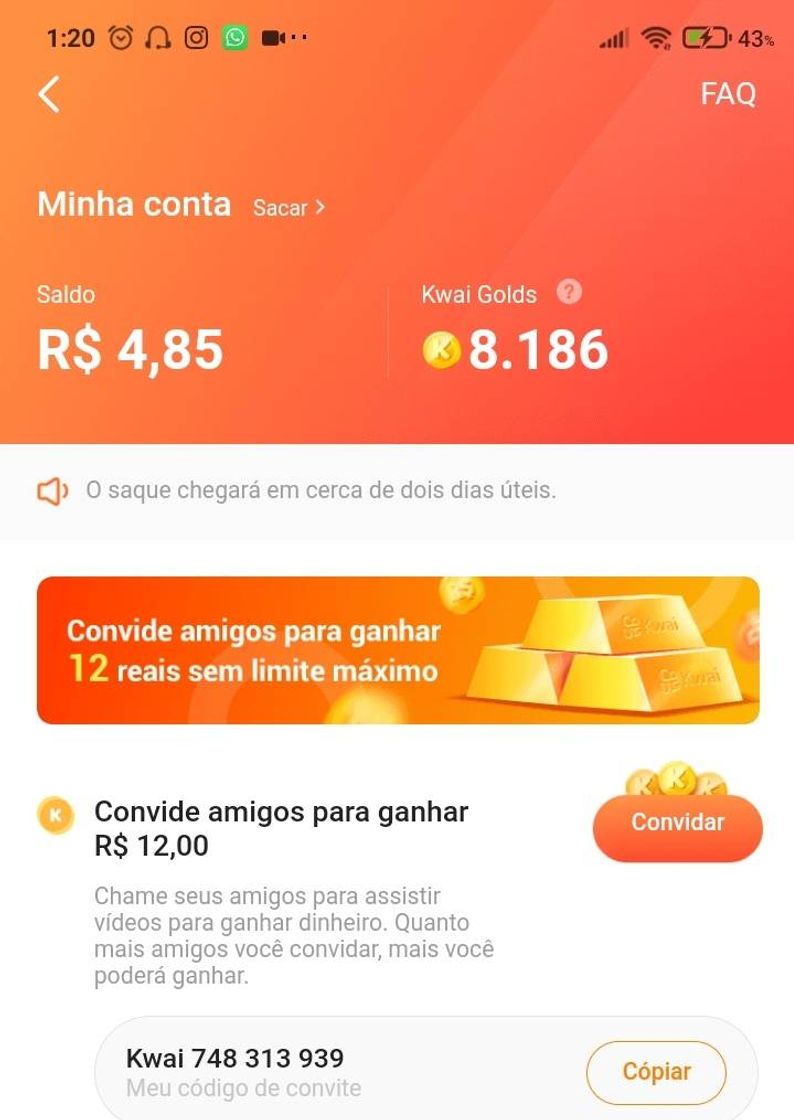 Social Ganhos no kwai