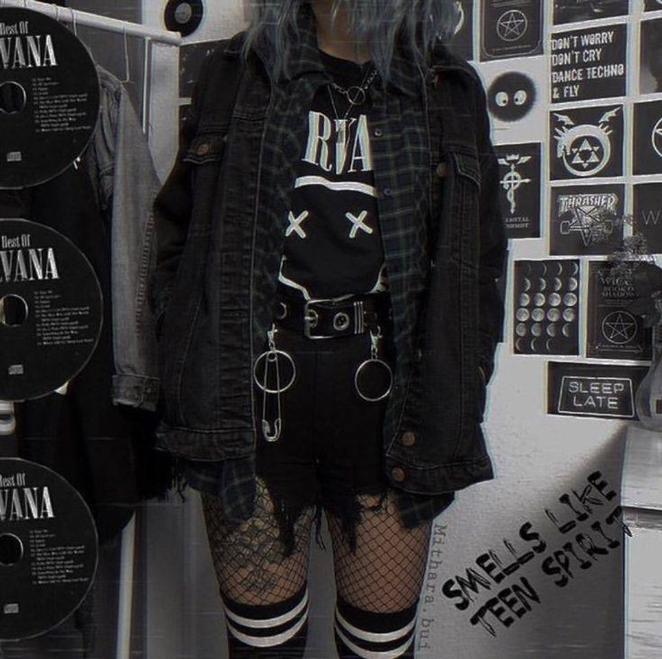 Fashion grunge outfit