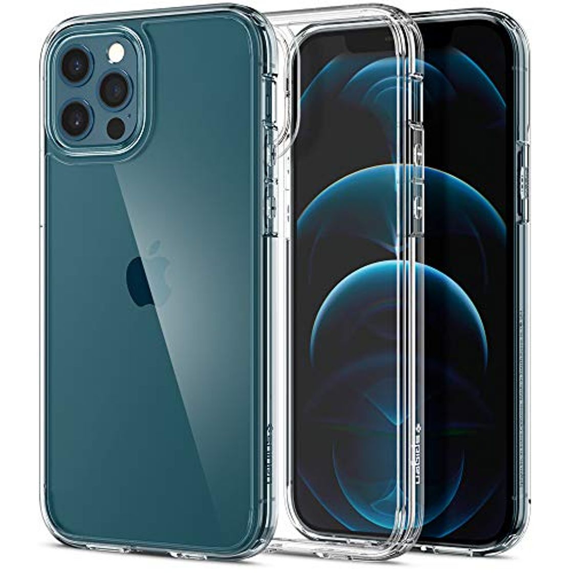 Social Spigen Funda Ultra Hybrid Compatible con iPhone 12 y Compatible con iPhone