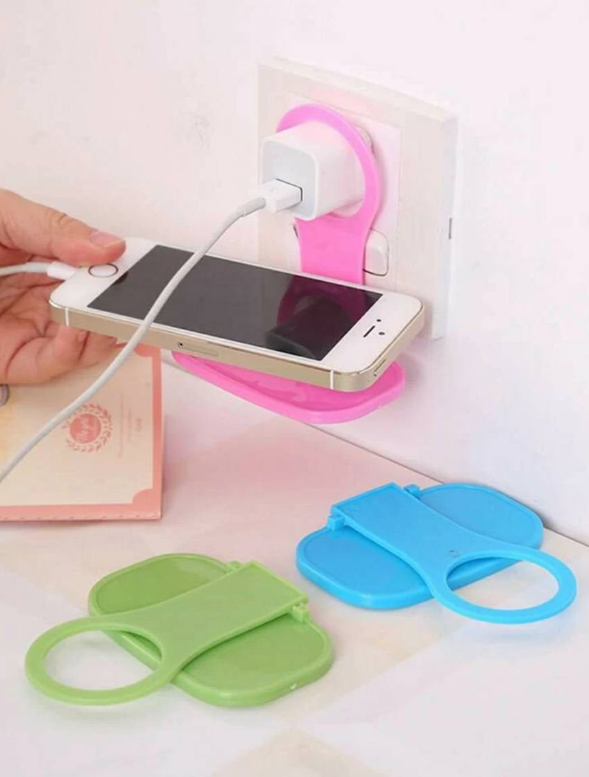 Mini estantería para móvil y cargador