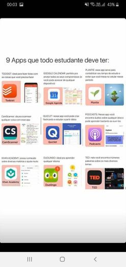 Apps que todo estudante deve ter: