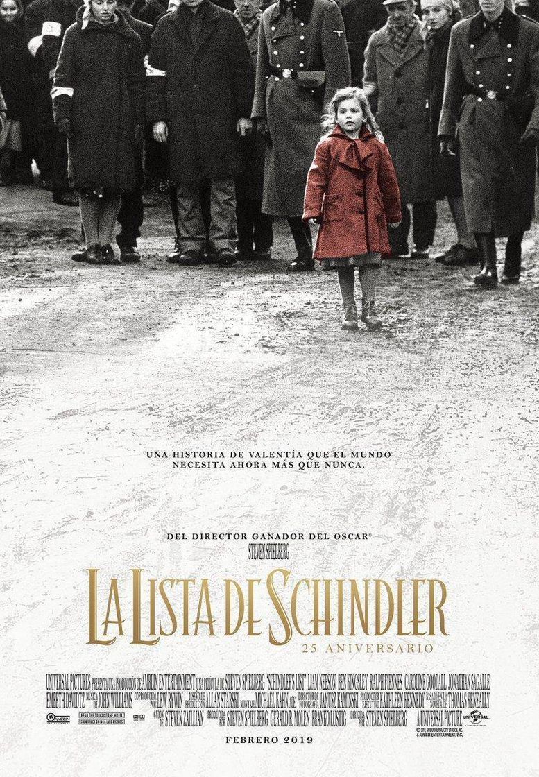 Película La lista de Schindler