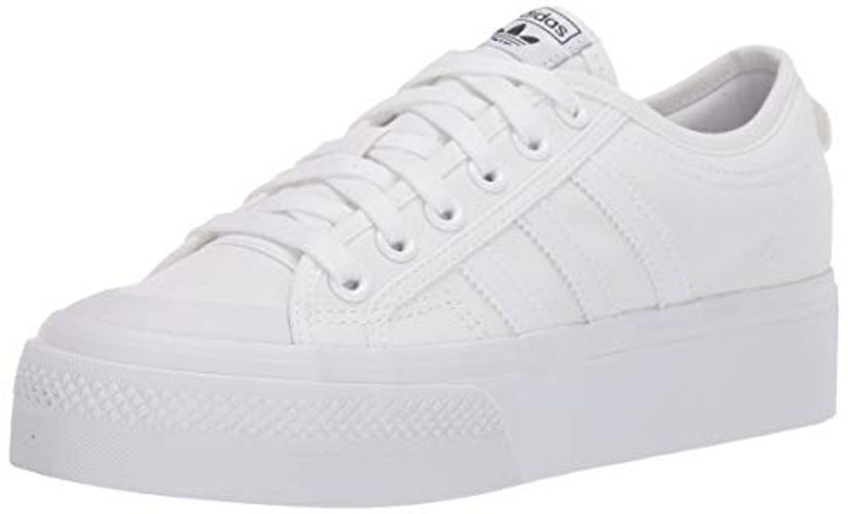 Moda adidas Originals Zapatillas de plataforma Nizza para mujer, blanco