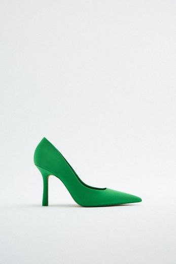 Zapatos tacón verde