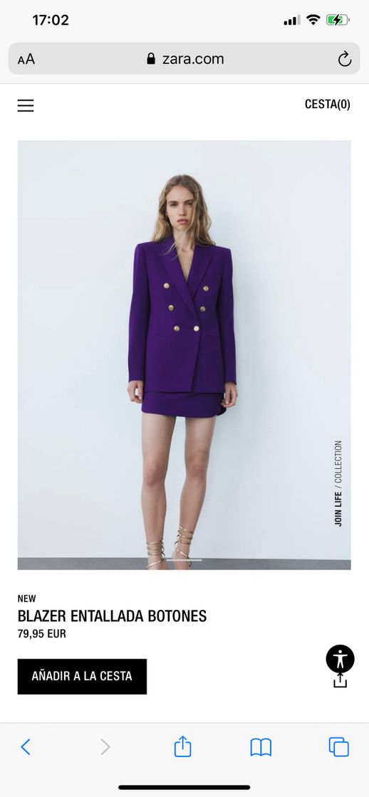 Fashion BLAZER ENTALLADA BOTONES - Morado