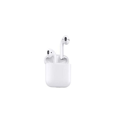 Apple AirPods - Auriculares inalámbricos de botón (Bluetooth, Lightning), color blanco